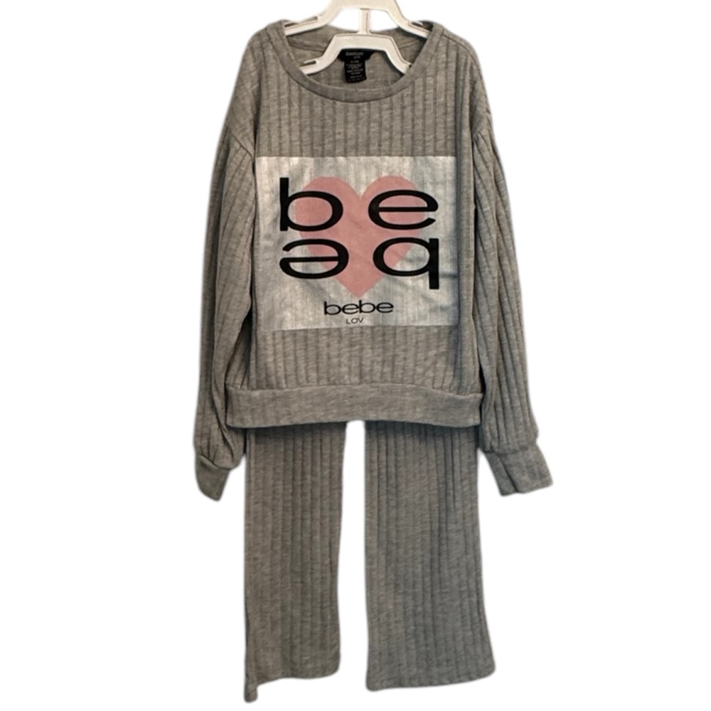 Bebe Kids Gray Sweatsuit Set